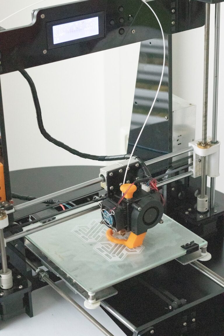 black and orange power 3D printer
