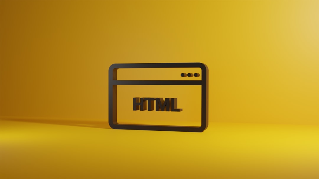 HTML, 3D Windows by Best 3D Printer a computer screen with the word html on it